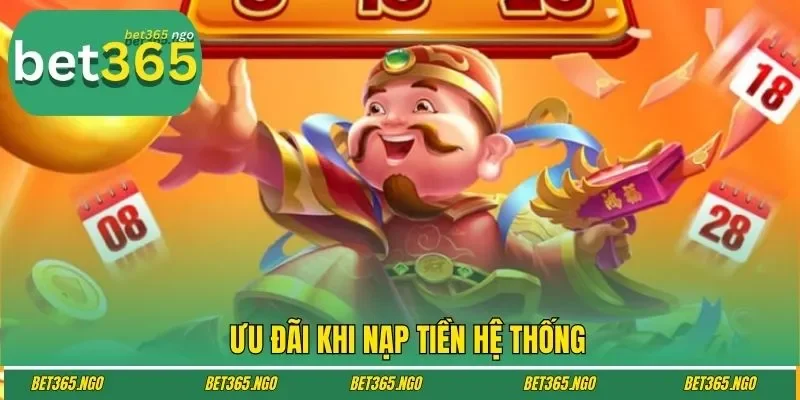 Ưu đãi khi nạp tiền hệ thống